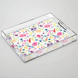 Punchy Blooms Acrylic Tray