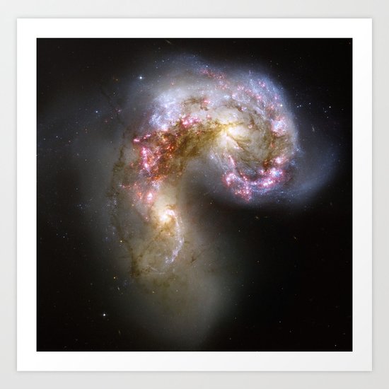 Antennae Galaxies Art Print