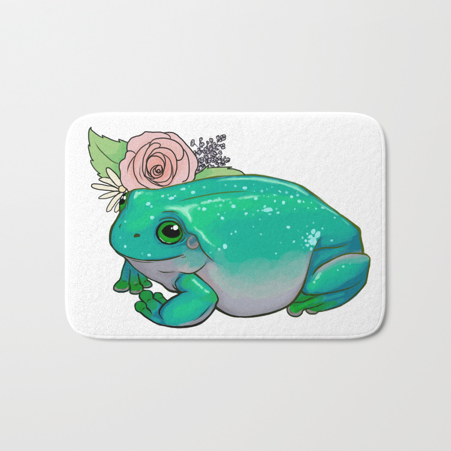 Succulent Frog Bath Mat By Froglord Society6