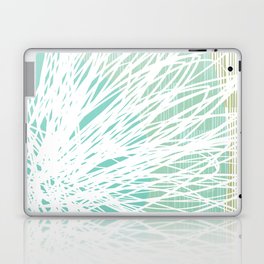 Doodle Flowers in Mint by Friztin Laptop & iPad Skin