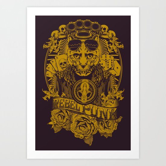Rebel Punk Art Print