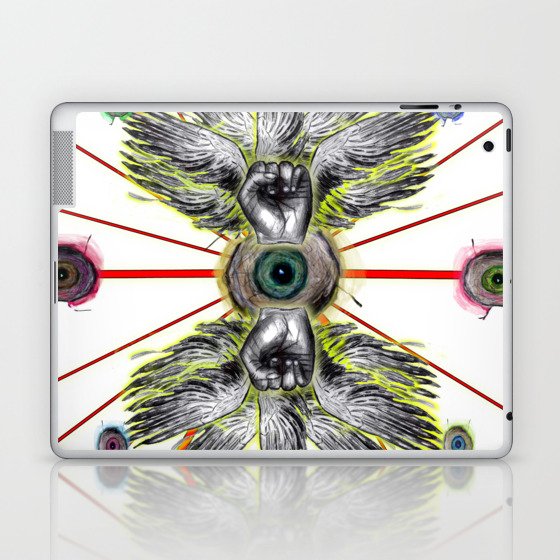 Surreal Mystical floating Eyeball Gothic cosmic horror Laptop & iPad Skin