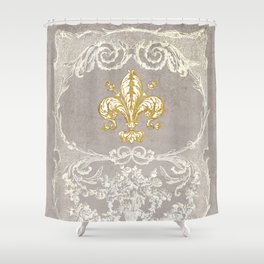 Fleur De Lis Shower Curtain