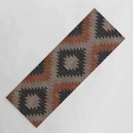 aztec neutrals - inkwell & taupe Yoga Mat