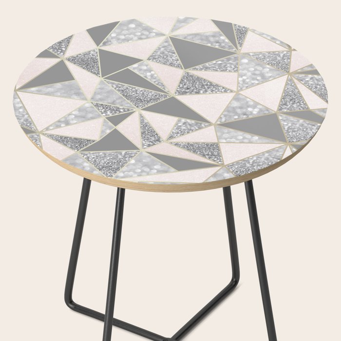 Geometric, Blush Pink, Gold, Gray and Silver, Glitter ...