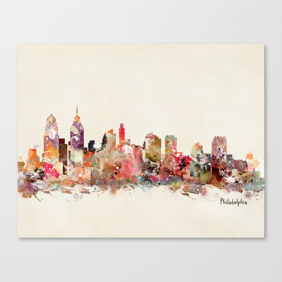philadelphia pennsylvania skyline Canvas Print