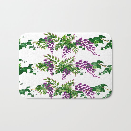 Wisteria and Ivy Bath Mat