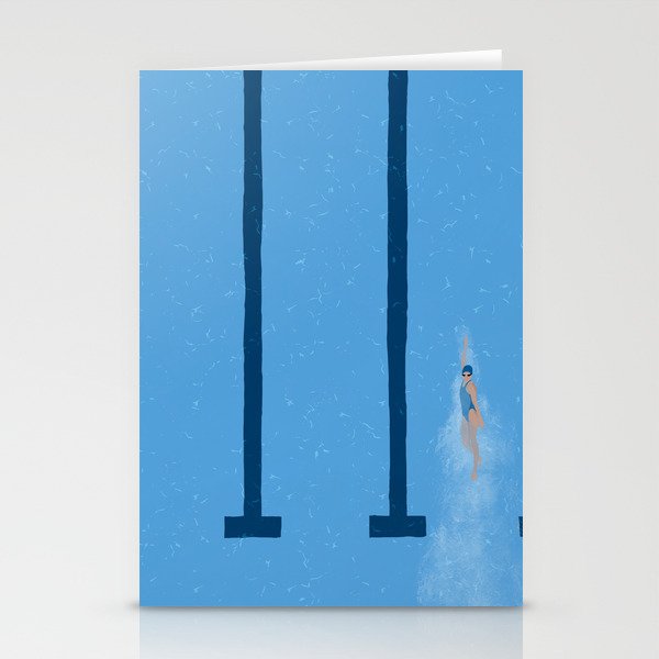 Swimming Is Life Stationery Cards