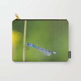 Lovely Blue Damselfly Carry-All Pouch