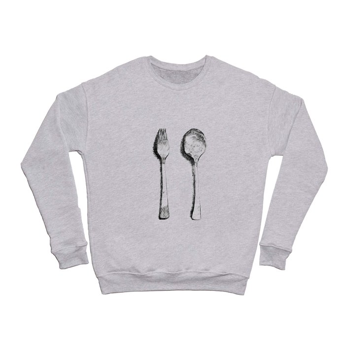 spoon and fork Crewneck Sweatshirt