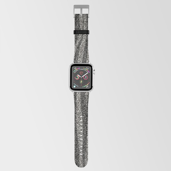 Stripes Silver Glitter Apple Watch Band