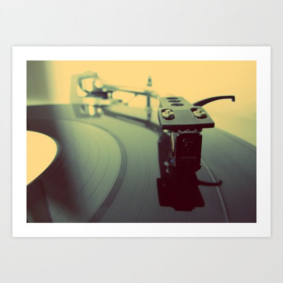Needle on the Record Art Print