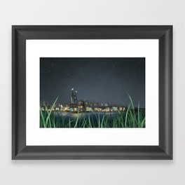 Night Sky over Nashville Framed Art Print