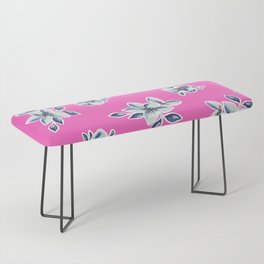 Pink Flowers Bench