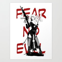 Fear no evil Art Print