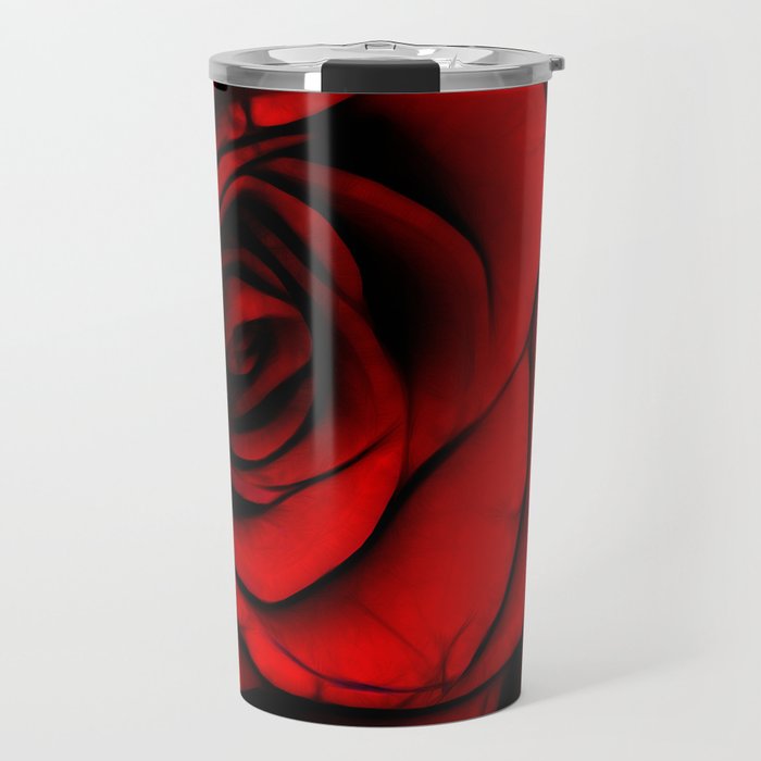 Reddest Rose Travel Mug