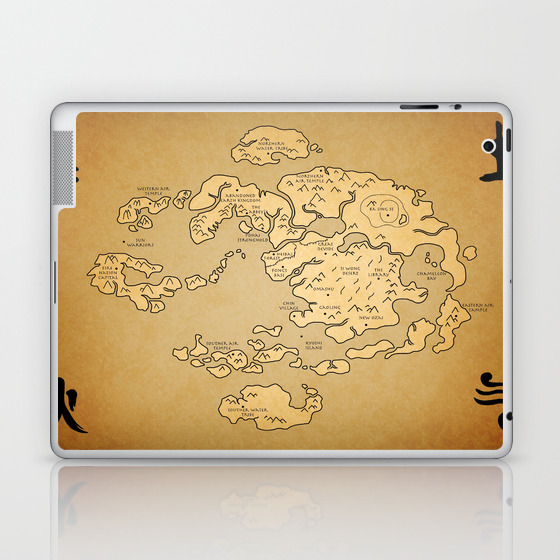 Avatar Last Airbender Map Laptop Ipad Skin By Kewlzidane Society6