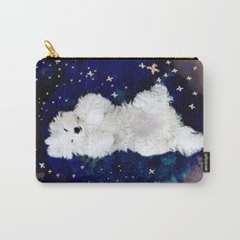 A Floof in a Sea of Stars - fluffy floofy Coton de Tulear puppy Carry-All Pouch