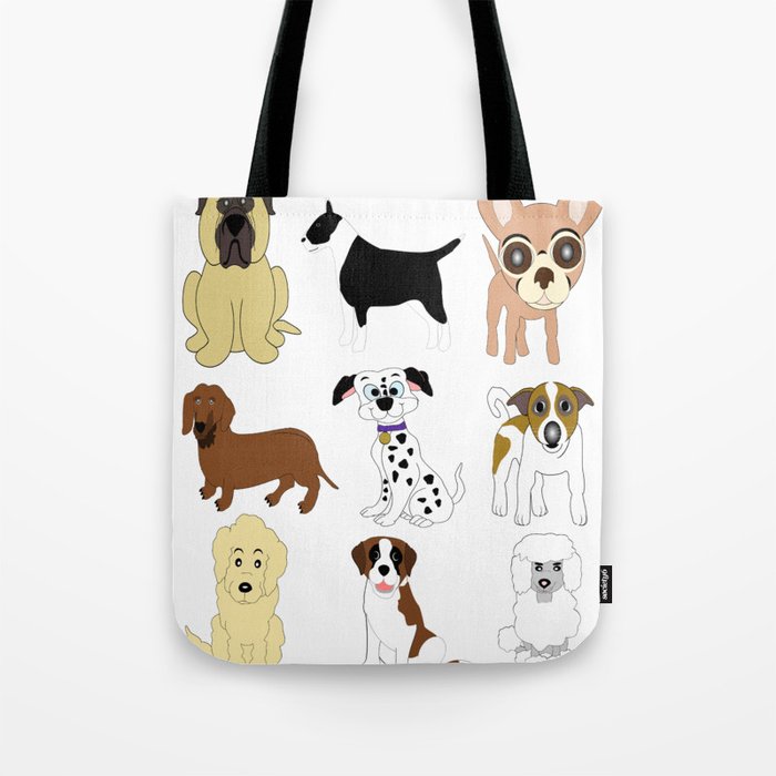 Pet dogs design Tote Bag by justbyjulie 