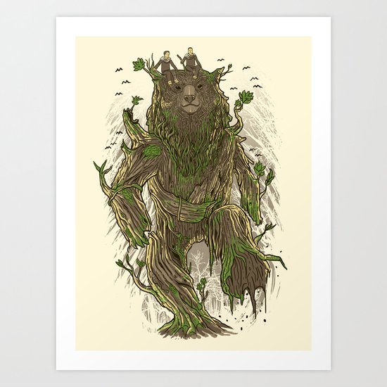 Treebear Art Print