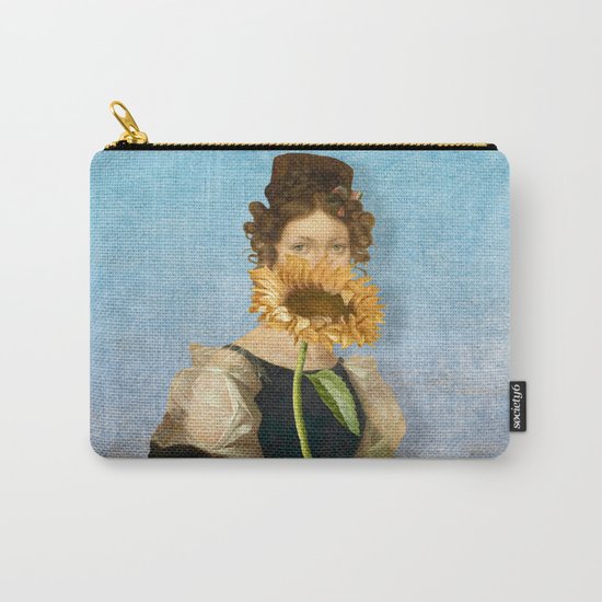 Girl with Sunflower 1 Carry-All Pouch