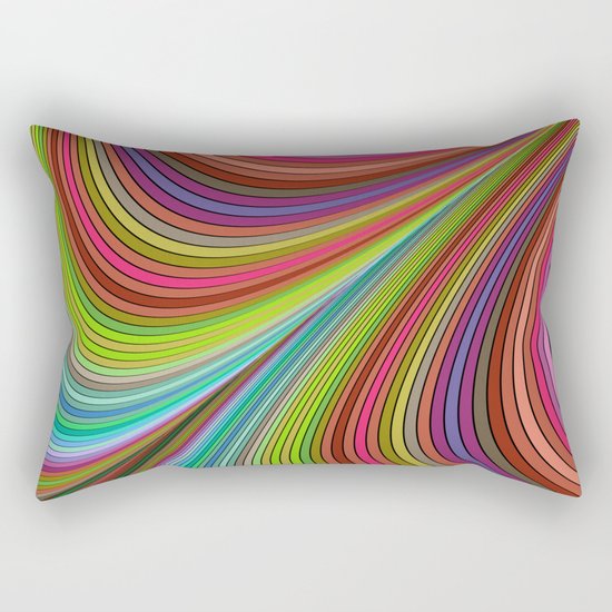 Happy curves Rectangular Pillow