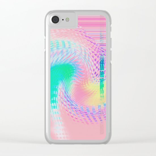 Distorted signal 03 Clear iPhone Case