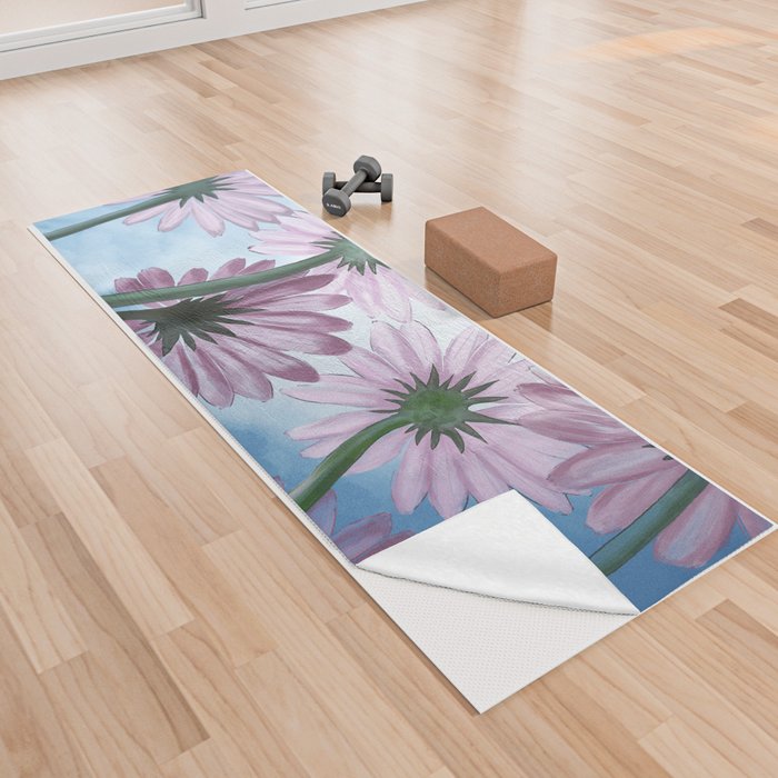 Daisies  Yoga Towel