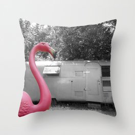 Pink Flamingo Throw Pillow