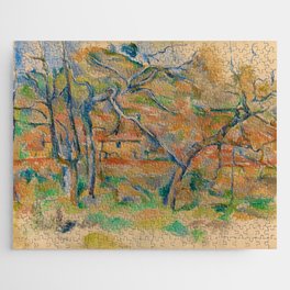 Trær og hus, Provence by Paul Cézanne (1885) Jigsaw Puzzle