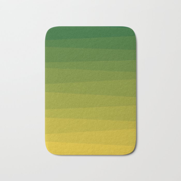 Shades of Grass - Gradient between Lime Green and Bright Yellow Bath Mat