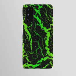 Cracked Space Lava - Yellow/Green Android Case