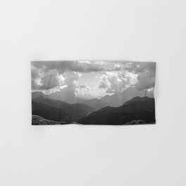 Mountain Ridges and Clouds Alps Alpine Landscape Hand & Bath Towel
