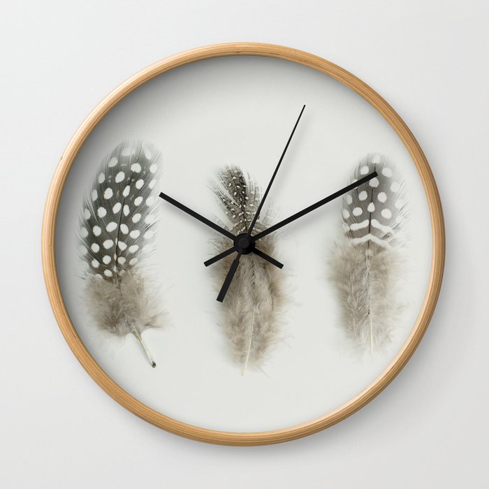 pheasant feathers Wall Clock