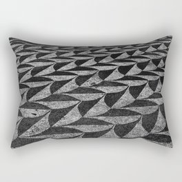 Italian Mosaic in b+w Rectangular Pillow