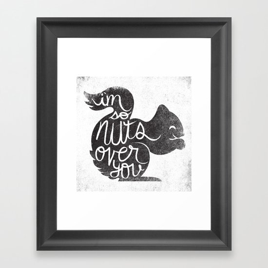 I'M SO NUTS OVER YOU Framed Art Print
