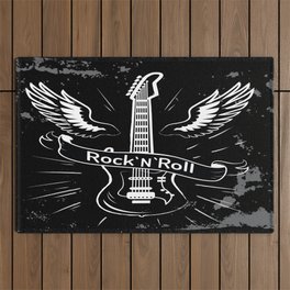 Rock And Roll Outdoor Rug