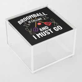 Broomball Stick Game Ball Player Acrylic Box