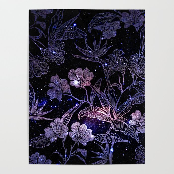 Electric Flowers Poster