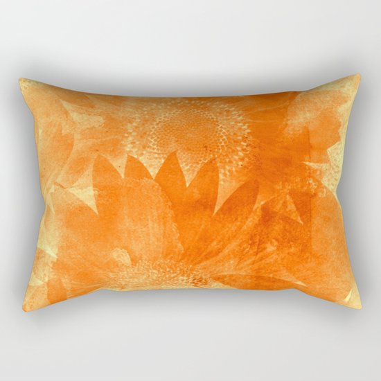 faded sunflowers Rectangular Pillow