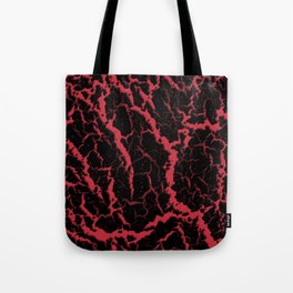 Cracked Space Lava - Coral Tote Bag