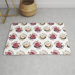 Pomegranates and pears seamless pattern  Rug
