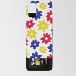 Daisy Flower Pattern (red/blue/yellow) Android Card Case