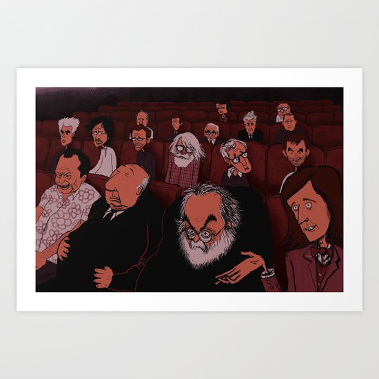 At The Movies Art Print