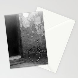 Vintage style photo of old bycicle Stationery Card