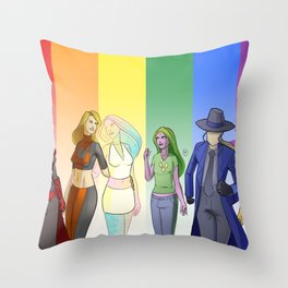 Superhero Pride (Female) Throw Pillow
