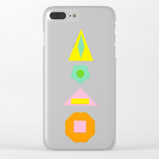 Shapes Within Shapes Clear iPhone Case