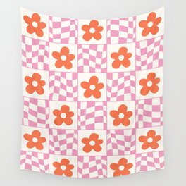 Kess InHouse Rosa Picnic Daisy Brown Blue Floral Pattern Digital 68 x 80 Wall Tapestry Kess InHouse Rosa Picnic Daisy Brown Blue Floral Pattern Digital 68 x 80 Wall Tapestry