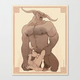 Theseus and the Minotaur - Not Safe For Work version. Canvas Print