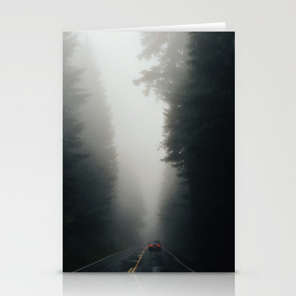 Dark Forest Driving Stationery Cards